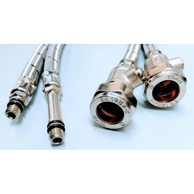 AK PAIR OF FLEXIBLE MONOBLOC TAP TAIL CONNECTOR WITH INBUILT