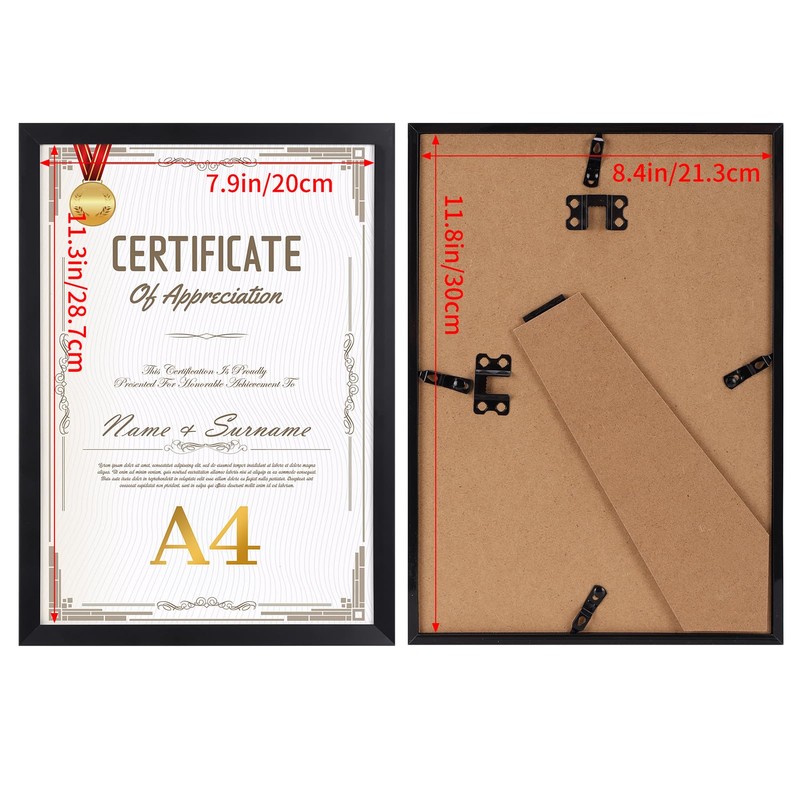 Vasemouh A4 A4 Picture Frame Wall Mount Desktop Frame 8.3