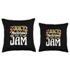 Juicy Nectarines Are My Jam Vegan Vegetarian Dietitian Throw Pillow