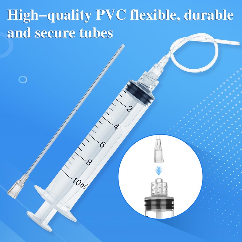 10 Pack 10ml Luer Lock Syringe - Syringes for Liquid