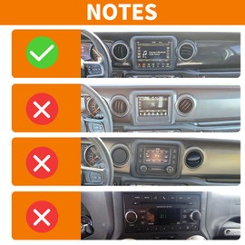 RT-TCZ Navigation Screen Panel Frame Trim Cover GPS Touch Decoration 8.4 inch ABS Interior Accessories for Jeep Wrangler JL 2018 2019 2020 2021 Rubicon Green