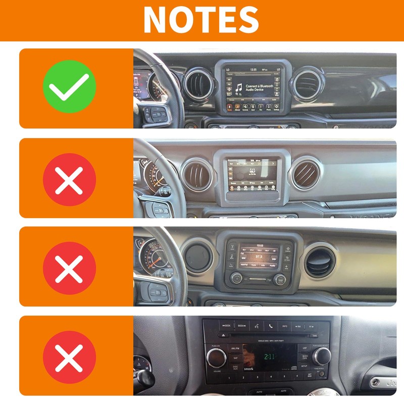 RT-TCZ Navigation Screen Panel Frame Trim Cover GPS Touch Decoration