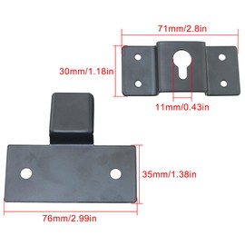 FMHXG 2 Sets of Bookshelf Surround Speaker Rear Hooks Wall Hanging Speaker Hanger Piece Wall Small Hanging Piece Iron Small Hook Speaker Hanger Hooks for Speakers Small Equipment Mounting