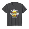 Softball Sister Sporty Family Pride Team Spirit Gift T-Shirt, Youth,