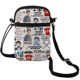 MEIKIUP Wolf TV Show Inspired Gift Stiles Stilinski Fan Cosmetic Bag Wolf Human TV Show Merch Wolf Triskelion Gift (CA Wolf CB)