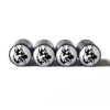 Generic German Shepard Dog Tire Valve Stem Caps - Black