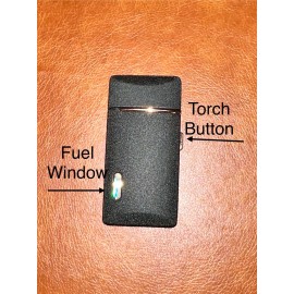 Honest Slinder Case SoftFlame   & Torch Lighter -Refillable Butane flip-Top Fuel Cutoff