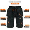 WrightFits Men Holster Work Shorts - Heavy Duty Safety Combat