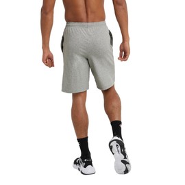 Champion Men's Jersey Short with Pockets Shorts, Oxford Gray C Patch Logo, M