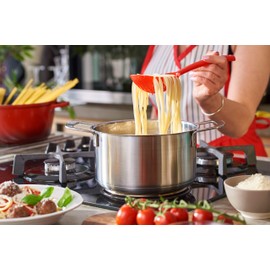 Pikanty - Slotted Serving Spoons - Set of 2, Heat-Resistant - Ideal for Draining and Serving Vegetables, Pasta, and More - Dishwasher Safe and Made in the USA