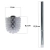 Sanixa Premium Universal Toilet Brush with Replacement Heads, White, Set