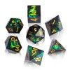 DND Dice Set Handmade 7 Accessories Sharp Edge Dice for