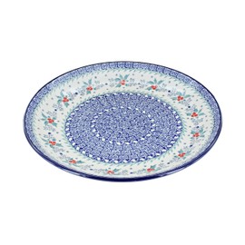 Blue Rose Polish Pottery December Joy Dinner Plate