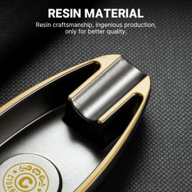 CIGARWONG Cigar Ashtray with 2 Cigar Holder Portable Travel Ashtray Unique for Outdoors Indoors (Red)