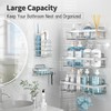 Liuoud 5 Pack Shower Caddy Organizer Rack Shelf for Inside