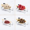 Ceramic Cat Spoon Rest for Kitchen Counter, Multi-Functional Chopsticks Spoon