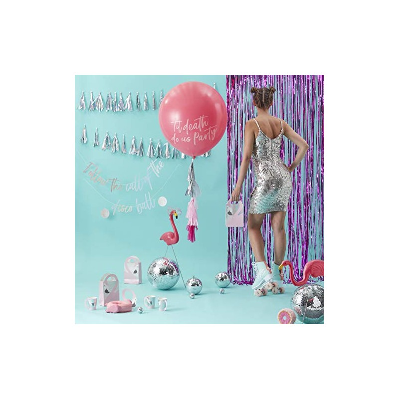 Ginger Ray Pink Iridescent Foiled Lets Party Birthday Party Napkins