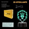 LED Lamp Video Games World of Warcraft Alliance Colour Changing
