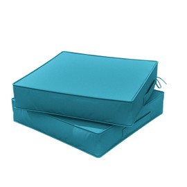 Snubbull Outdoor Chair Cushions 24 X 24 X 5 Inch Patio Furniture Cushions Waterproof & Fade Resistant Outdoor Cushions for Patio Furniture with Handle & Adjustable Straps Set of 2