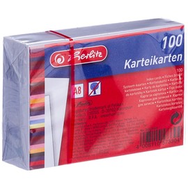 Herlitz A8 Blank White Index Cards (Pack of 500)