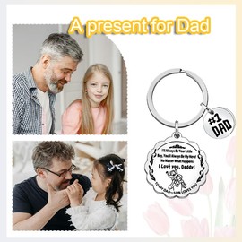 Father Day Gifts for Daddy Keychain from Son Dad Birthday Gifts for Men Father Gifts for Dads Who Have Everything I'll Always Be Your Little Boy Keychain for Dad