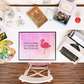 Mr. & Mrs. Panda Flamingo Classic Desk Mat, Gift, Office Items, for Me, Son, Desk Mat, Office Supplies, Unique