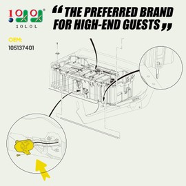 10L0L Golf Cart 48 Volts Charger DC Receptacle for Club Car Precedent Tempo 2014-up Electric Golf Carts, OEM#105137401