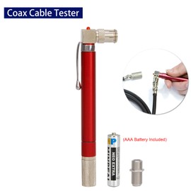 DUTEGAO Coaxial Cable Crimper Kit,20PCS rg6 F Cable Connectors,Coax Cable Tester,rg6 rg59 Compression Tool,Coax Toner,Coaxial Cable Tester,Coax Wire Stripper