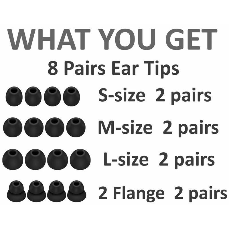A-Focus [ 8 Pairs ] for Powerbeats Pro 2 Ear
