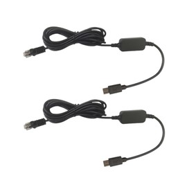 SZFMSWE Radar Detector Power Cord Type C to RJ11 Plug Cable for Uniden R3 R4 R7 R8 R1, Escort MAX360 9500ix 8500 X80 7500 6800, Valentine One, Beltronics(4FT*2)