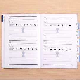 Password Management Notes Secret Answer Password Notes (Navy)