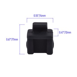 Skweawert 10 PCS SFP-B Port Anti-dust Plugs, Silicone Covers Caps Stoppers, Port Protector for Ethernet SFP Port, Black