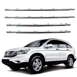 ROADFAR Window Molding Trim 4PCS Compatible with 2007-2011 for Honda CR-V/CRV - Outer Replacement for 72410-SWA-A01 72450-SWA-A01 72910-SWA-A01 72950-SWA-A01 - Weatherstrip Window Seal