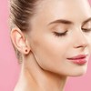 8 pares de aretes de plástico antialérgico para orejas sensibles,