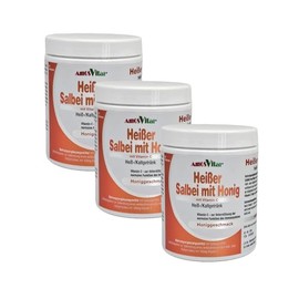 AMOSVITAL Heißer Salbei mit Honig und Vitamin C - 30 Portionen - der Umwelt zu Liebe in der Dose mit Messlöffel - wohltuend und erholsam (3)