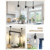 Emak Modern Black Pendant Lights, 8 Inch Kitchen Pendant Lighting