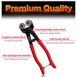 SPEEDWOX 9PCS Mosaic Cutter Kit Heavy Duty Wheeled Glass Tile Nippers Professional Mosaic Cutter Tool Kit Stained Glass Tools