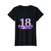 Birthday Queen I Purple 18th Number & Ribbon Banner Outfit