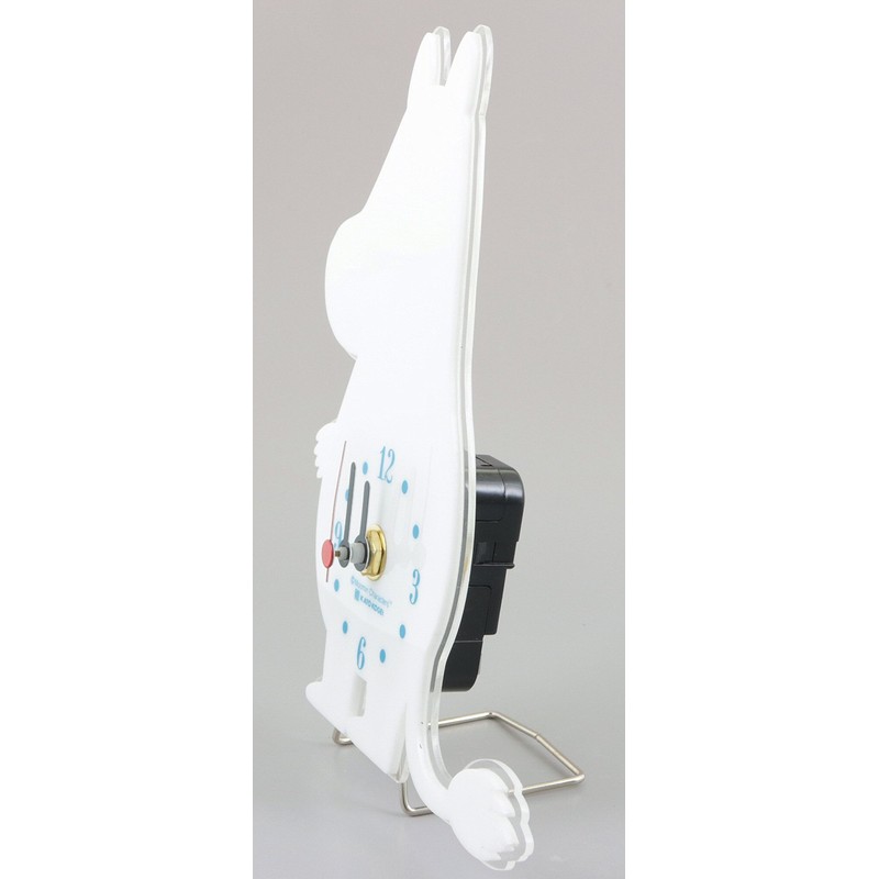 Sunfarm Moomin Silhouette Wire Stand Mini Table Clock, Moomin, White