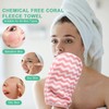 PHOGARY 6 Pack Waschlappen Set, 20x13cm Korallenfleece Kinder Waschlappen Frottee,