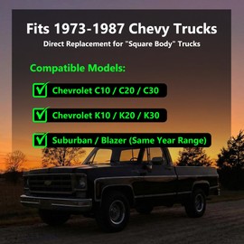 Fits Chevy Truck 1973-1987 C10 Billet Aluminum Door Lock Knobs