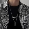 Set of 2 Men's Necklaces, Stainless Steel Chain, Men's Stainless