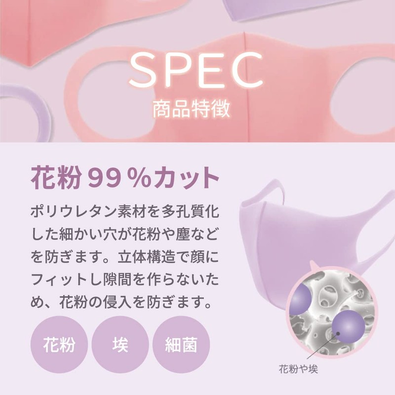 KOOGA 766415 Washable Urethane Mask, Medium, Pack of 3, Saxe