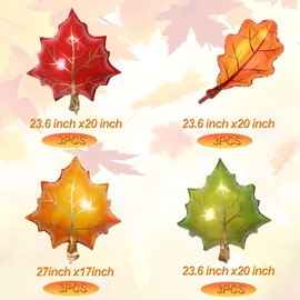 Thanksgiving Balloons Decorations Fall Balloons Fall Foil Balloons for Thanksgiving Birthday Party Decor