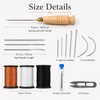16Pcs Upholstery Repair Sewing Kit, Heavy Duty Leather Sewing Kit