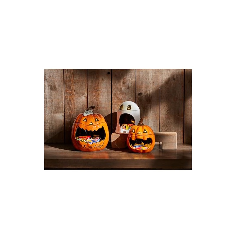 Mud Pie Open Candy Container, Pumpkin, 6" x 4.75"