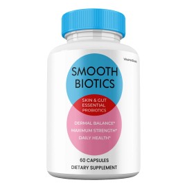 Smooth Biotic Supplement for Skin and Gut, SmoothBiotic Capsules (10 Pack)