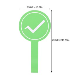 STOBOK Teaching Supplies 2Pcs Handheld Answer Paddle Classroom Voting Paddles Green Red Yes Or No Paddles Reusable True False Paddles for Teaching Classroom Event Supplies Activities
