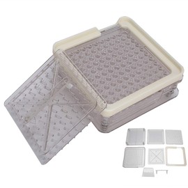 Llenadora de cápsulas de 100 agujeros, Máquina llenadora de cápsulas, Llenadora de cápsulas Polvo manual de cápsulas Placa de llenado de polvo de cápsulas Acrílico Herramienta de llenado manual