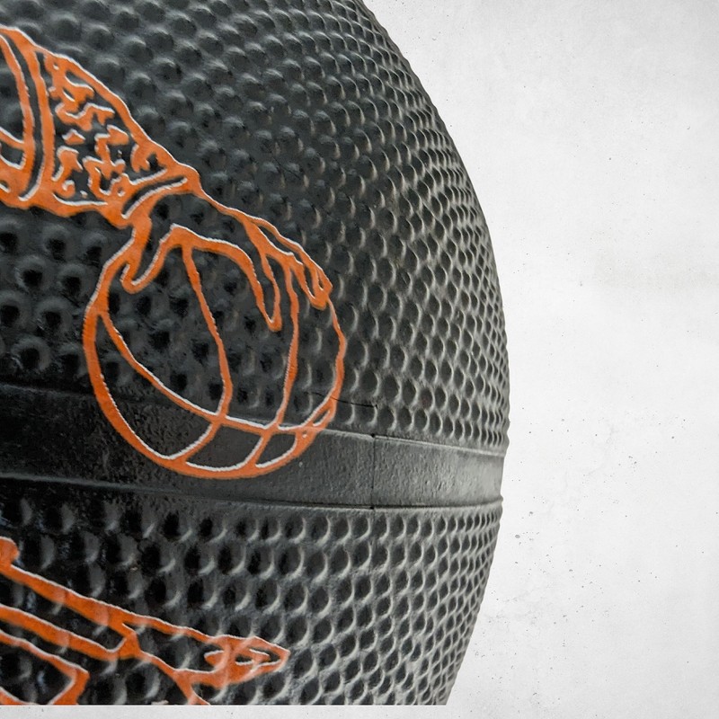 Best Sport Unisex Child Team Basketball - Black/Orange, Size 5